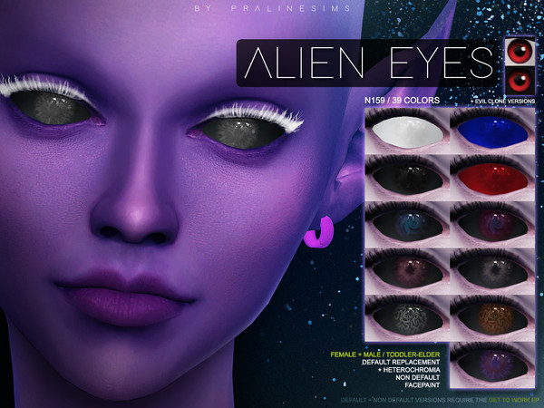 Sims 4 Alien Eyes N155 by Pralinesims at TSR