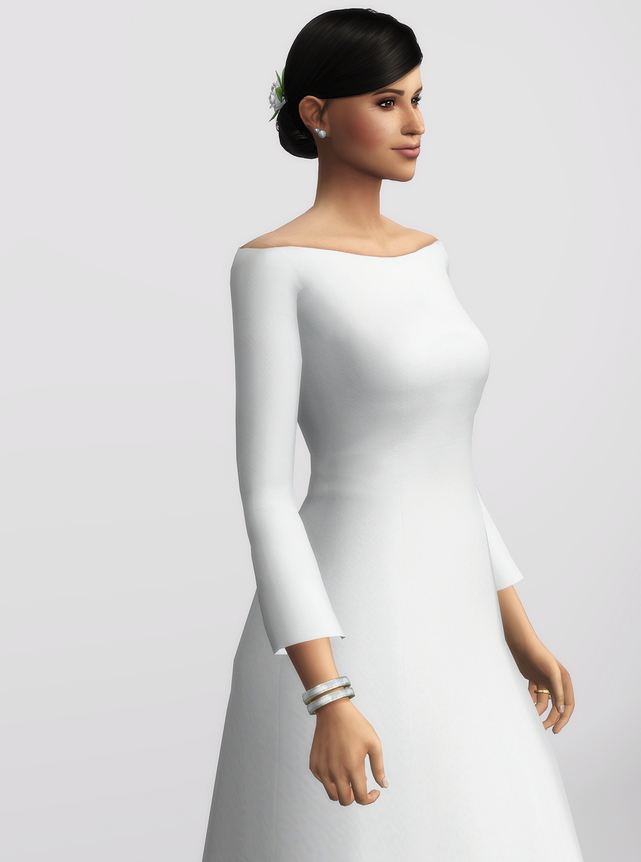 Sims 4 Duchess of Dress II at Rusty Nail