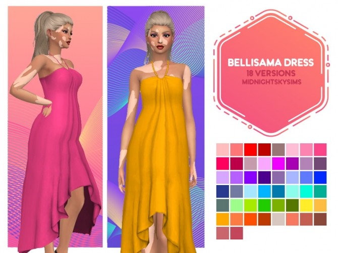 Sims 4 Naomi & Bellisama Dresses at Midnightskysims