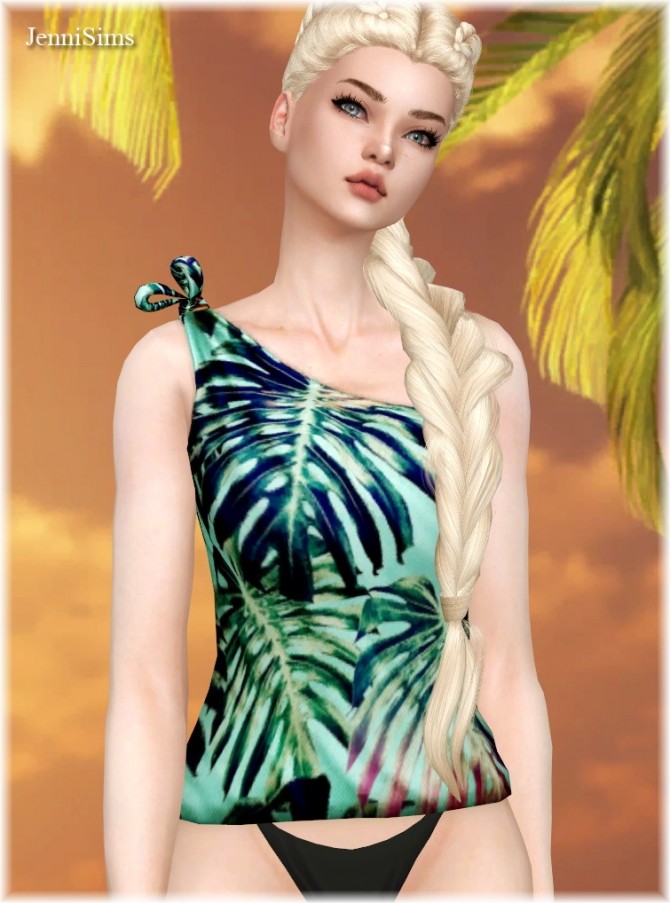 Sims 4 Top & Necklace at Jenni Sims