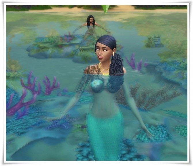 Sims 4 Mermaid Side Curls Hair at Birksches Sims Blog