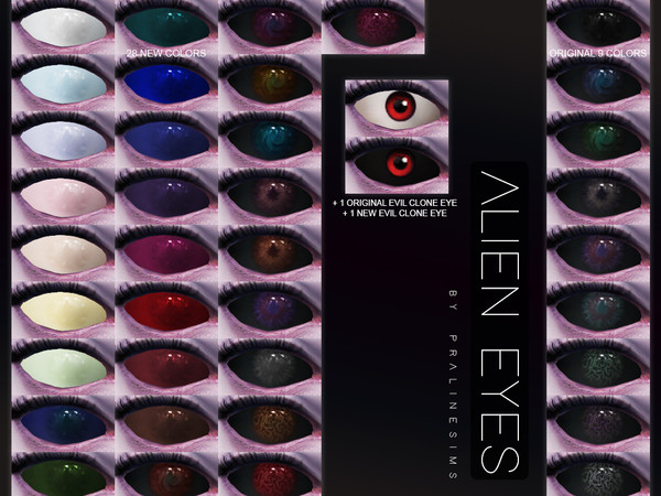 Sims 4 Alien Eyes N155 by Pralinesims at TSR