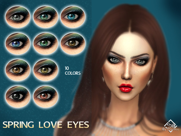 Sims 4 Spring Love Eyes by Devirose at TSR