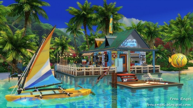 Sims 4 Lagoon Bungalow at Frau Engel