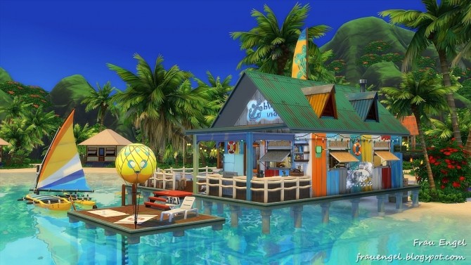 Sims 4 Lagoon Bungalow at Frau Engel