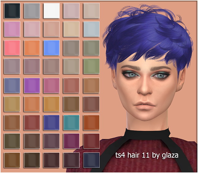Sims 4 Hair 11 (P) at All by Glaza