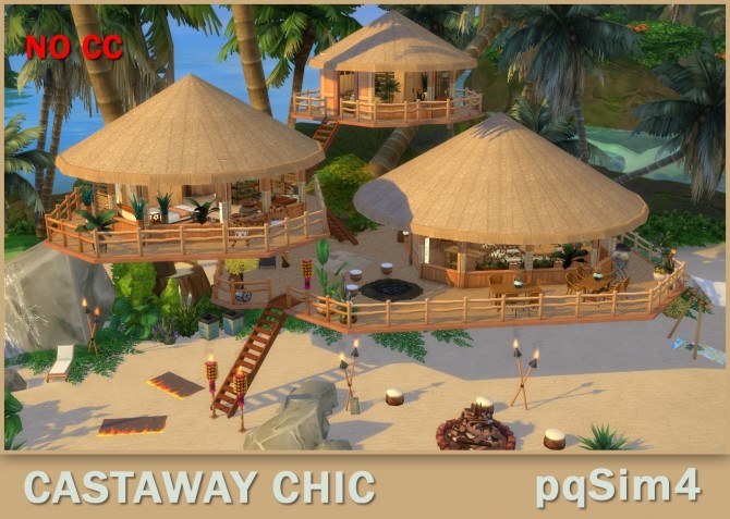 Sims 4 Island Living Castaway Chic at pqSims4