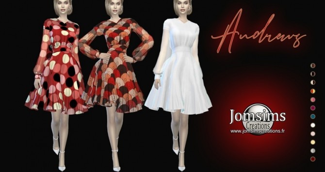 Sims 4 Andrews dress at Jomsims Creations