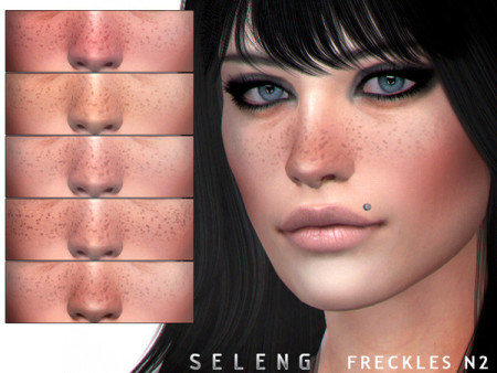 sims 4 colored freckles cc