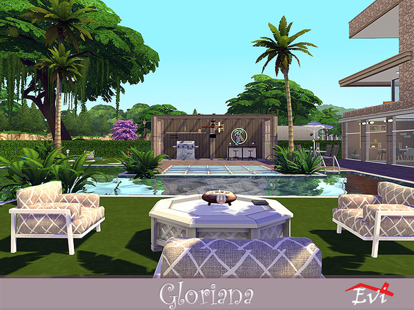 Sims 4 Gloriana house by evi at TSR