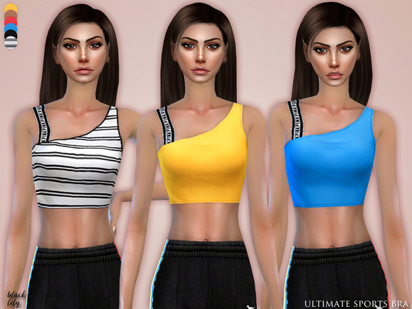 Sims 4 Ultimate Sports Bra by Black Lily at TSR