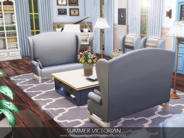 Sims 4 Summer Victorian house by MychQQQ at TSR