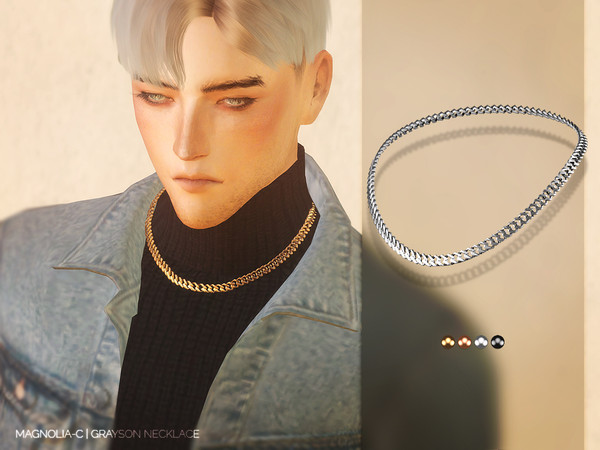 Sims 4 Grayson Necklace by Magnolia C at TSR
