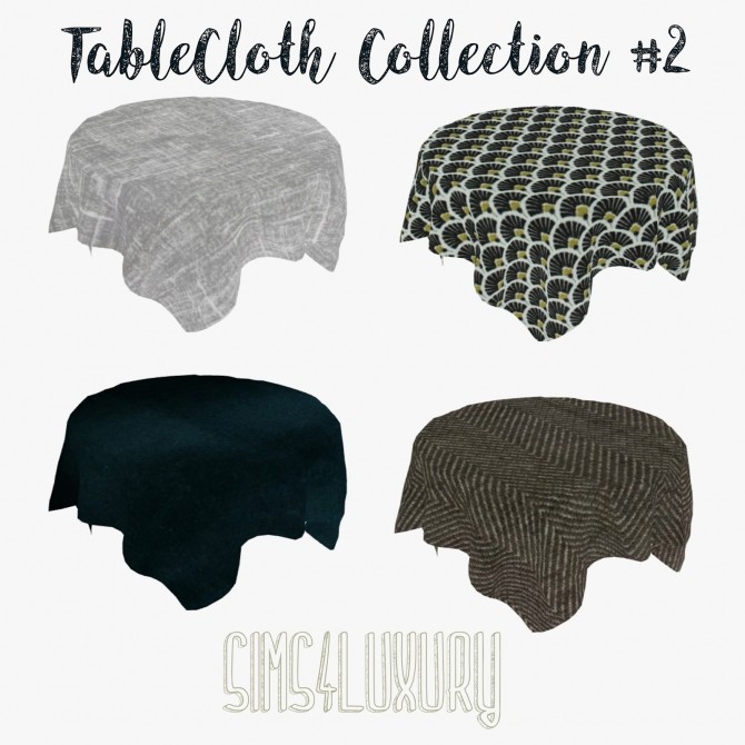 Sims 4 TableCloth Collection #2 at Sims4 Luxury