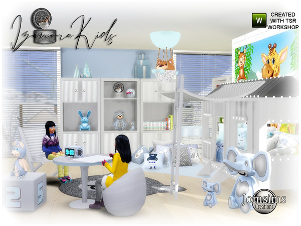 Sims 4 Izanora kids bedroom part 2 by jomsims at TSR