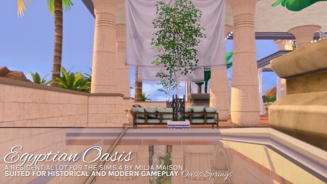 Sims 4 EGYPTIAN OASIS at Milja Maison
