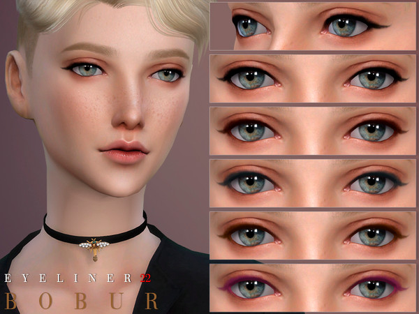Sims 4 Eyeliner 22 by Bobur3 at TSR
