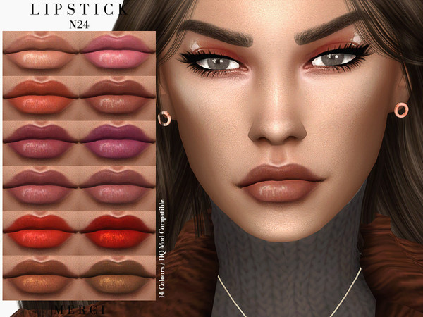 Sims 4 Lipstick N24 by Merci at TSR