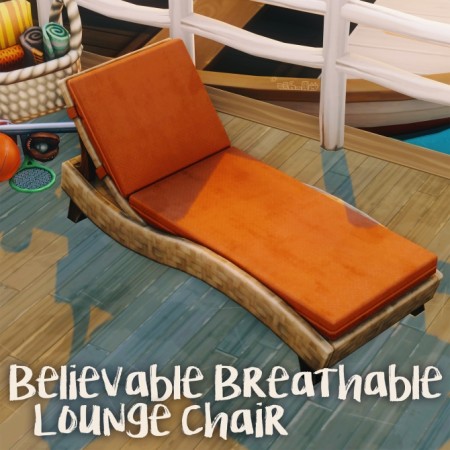 BELIEVABLE BREATHABLE LOUNGE CHAIR at Picture Amoebae