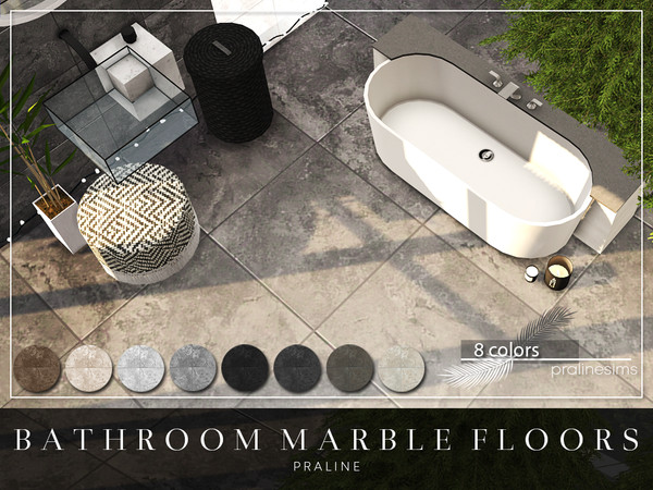 Sims 4 Bathroom Marble Set by Pralinesims at TSR