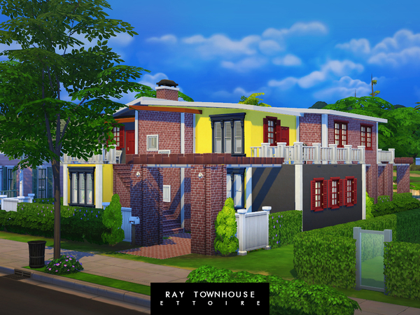 Sims 4 Ray Townhouse by Ettoire at TSR