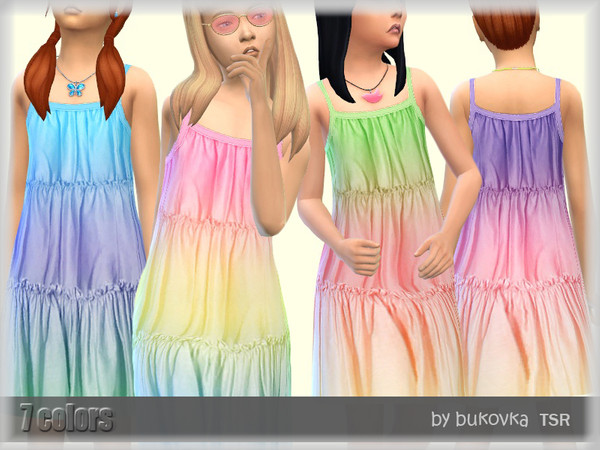 Sims 4 Sundress Gradient by bukovka at TSR