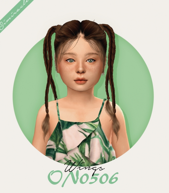 Wings ON0506 Hair Kids Verison at Simiracle » Sims 4 Updates