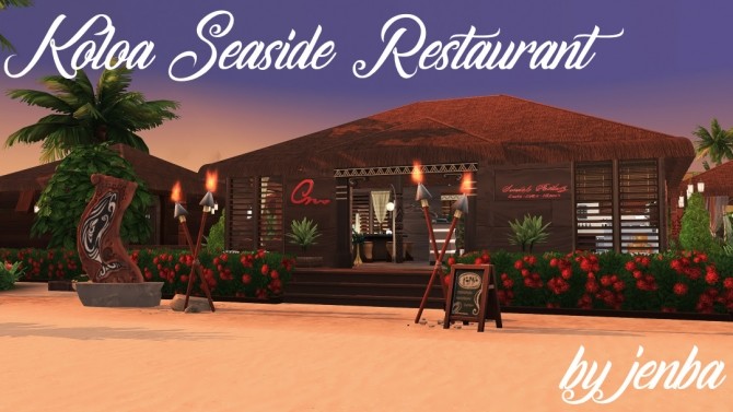 Sims 4 Koloa Seaside Restaurant at Jenba Sims