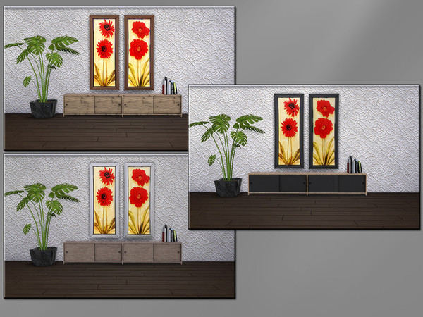 Sims 4 MB Flower Passion Red SET by matomibotaki at TSR