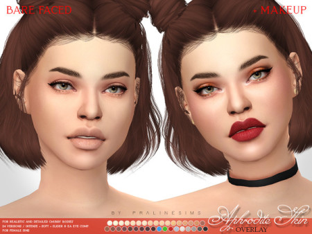 Aphrodite Skin Overlay F by Pralinesims at TSR