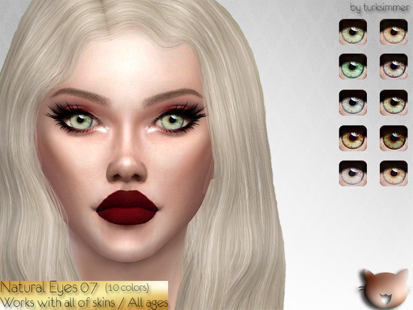 Sims 4 Natural Eyes 07 by turksimmer at TSR