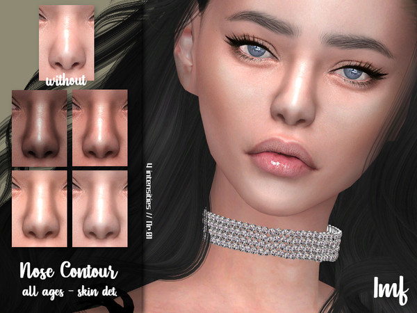 Sims 4 IMF Nose Contour N.01 by IzzieMcFire at TSR