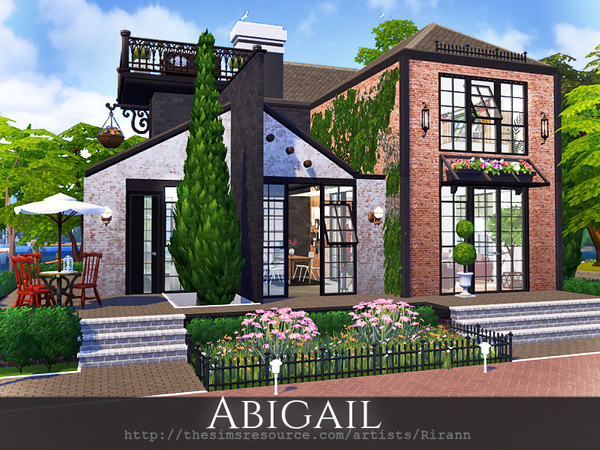 Sims 4 Abigail cosy house by Rirann at TSR
