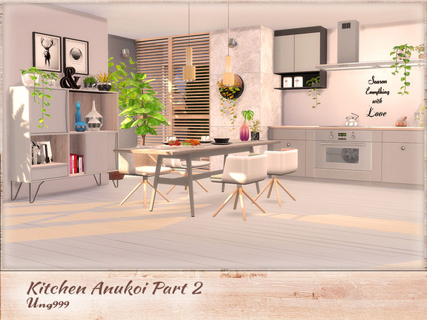Sims 4 Kitchen Anukoi Part 2 by ung999 at TSR