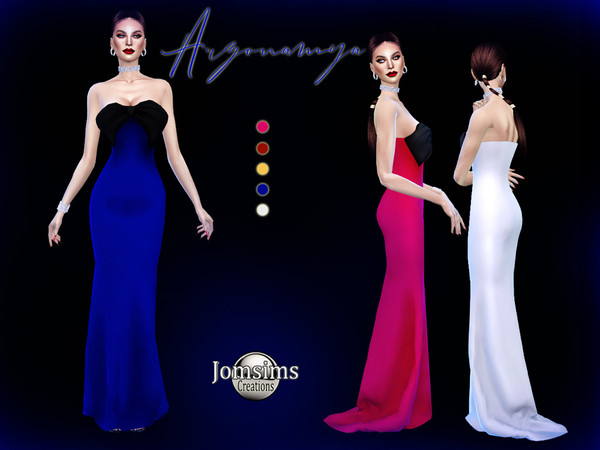 Sims 4 Arzonamya dress by jomsims at TSR