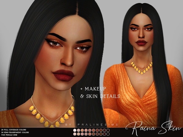 Sims 4 Raina Skin F by Pralinesims at TSR