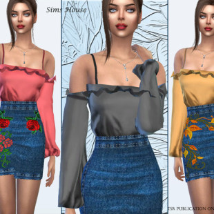 SELINA TOP at Leeloo » Sims 4 Updates