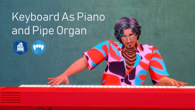 Sims 4 Keyboard As Piano and Pipe Organ by mars97m at Mod The Sims