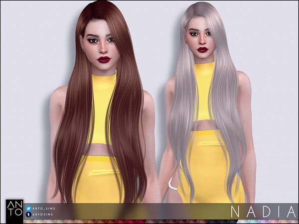 Sims 4 Nadia Hairstyle by Anto at TSR