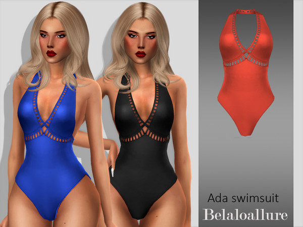 Sims 4 Belaloallure Ada swimsuit by belal1997 at TSR