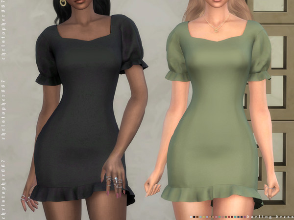 Sims 4 Darling Dress by Christopher067 at TSR