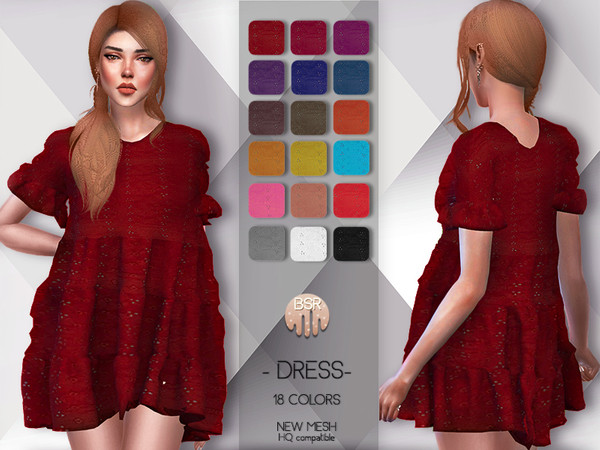 Sims 4 Dress BD57 by busra tr at TSR