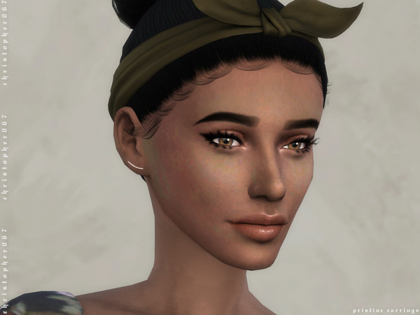 Sims 4 Pristine Earrings by Christopher067 at TSR