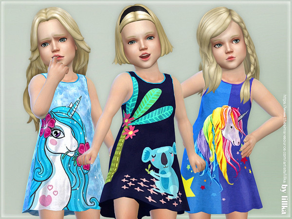 Sims 4 Toddler Dresses Collection P96 by lillka at TSR