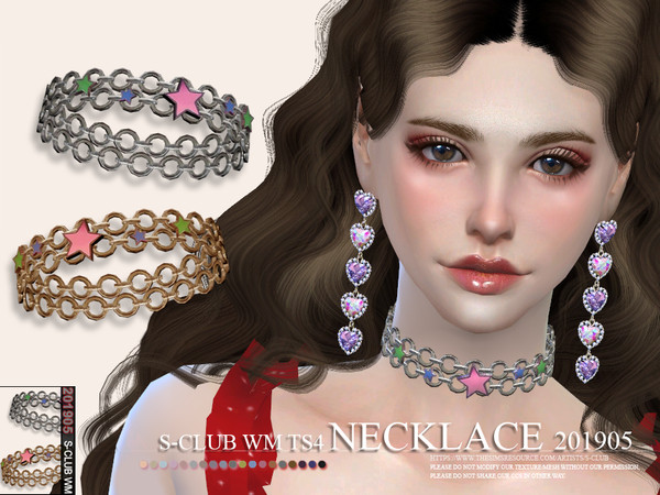 Sims 4 Necklace 201905 by S ClubWM at TSR