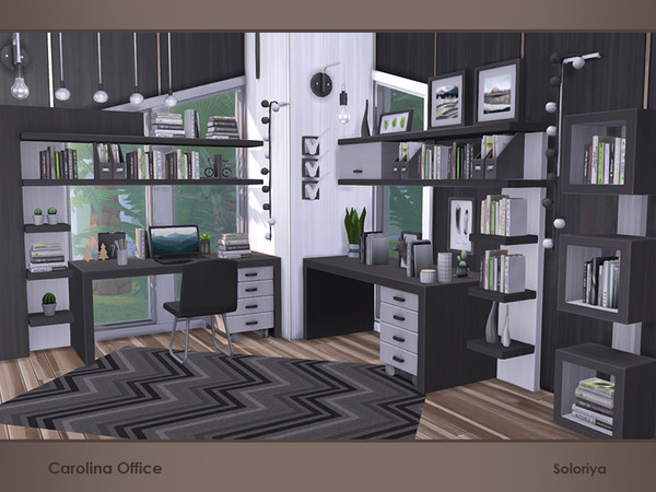 Sims 4 Carolina Office by soloriya at TSR