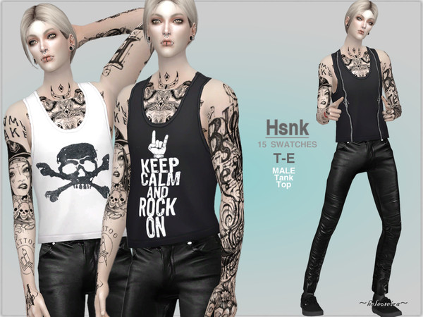 Sims 4 HSNK Male Top by Helsoseira at TSR