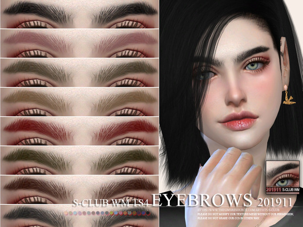 Sims 4 Eyebrows 201911 by S Club WM at TSR