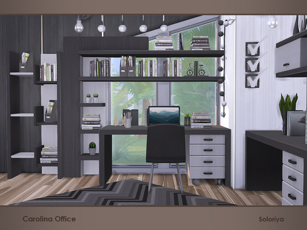 Sims 4 Carolina Office by soloriya at TSR