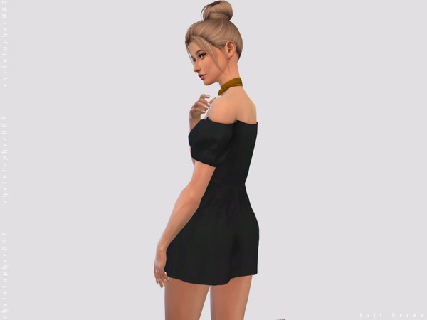 Sims 4 Tati Dress by Christopher067 at TSR